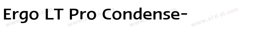 Ergo LT Pro Condense字体转换 Ergo LT Pro Condense字体转换